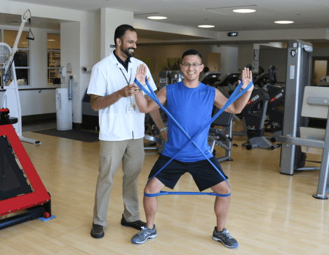 Man Exercising Hamstrings